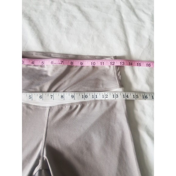 Danskin Womens Leggings Sz Small Mid Rise Mesh Logo Gray Activewear Workout - Picture 11 of 14